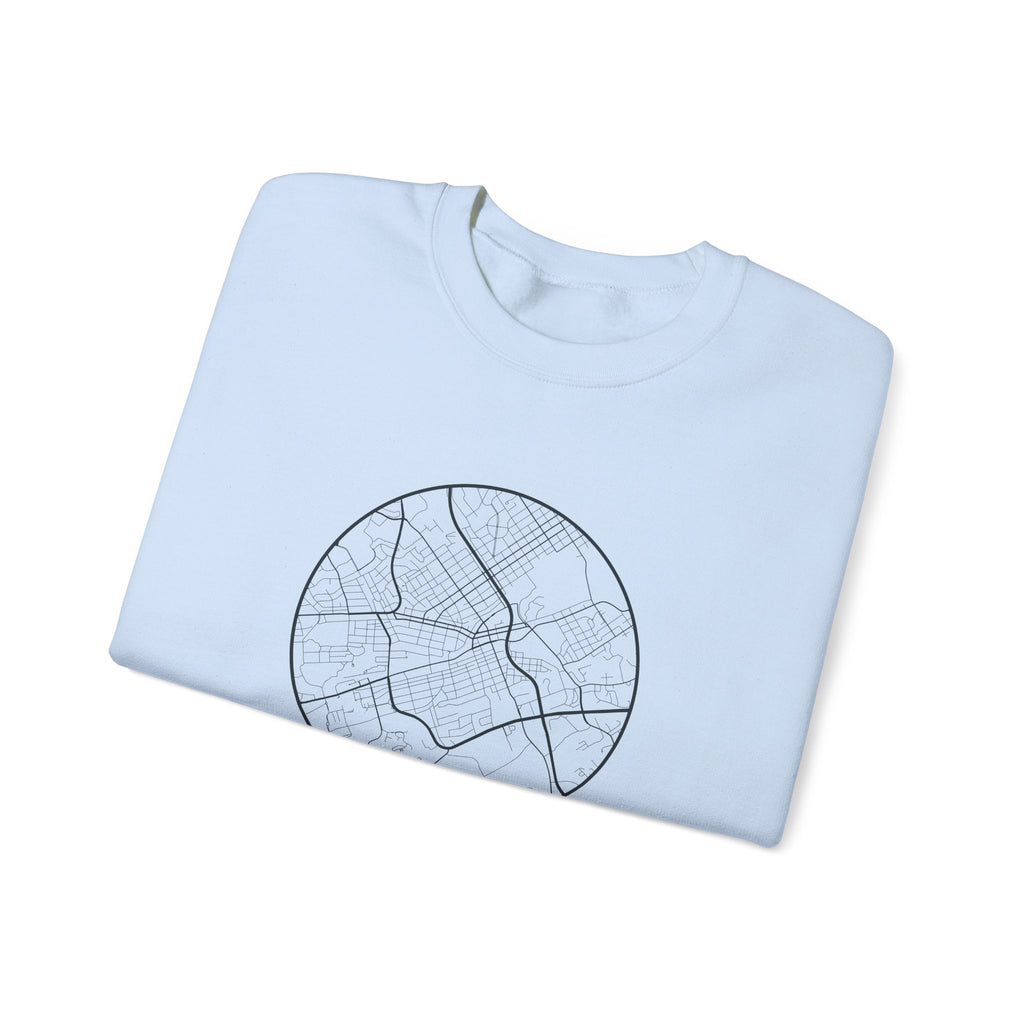 Johnson City Street Map Crewneck Sweatshirt