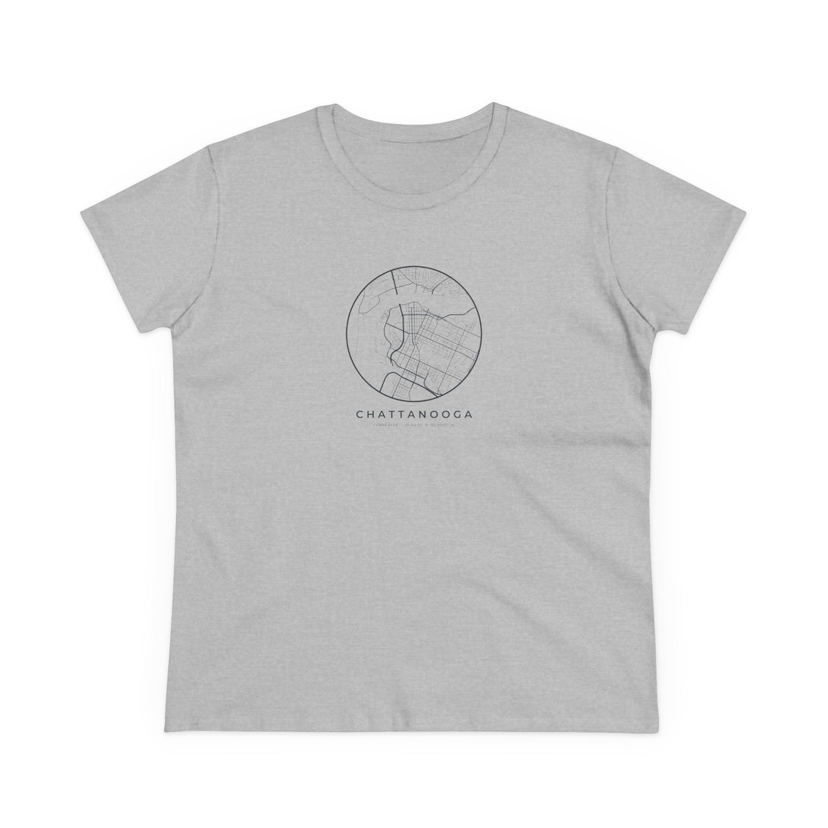 Chattanooga Street Map Women's T-Shirt