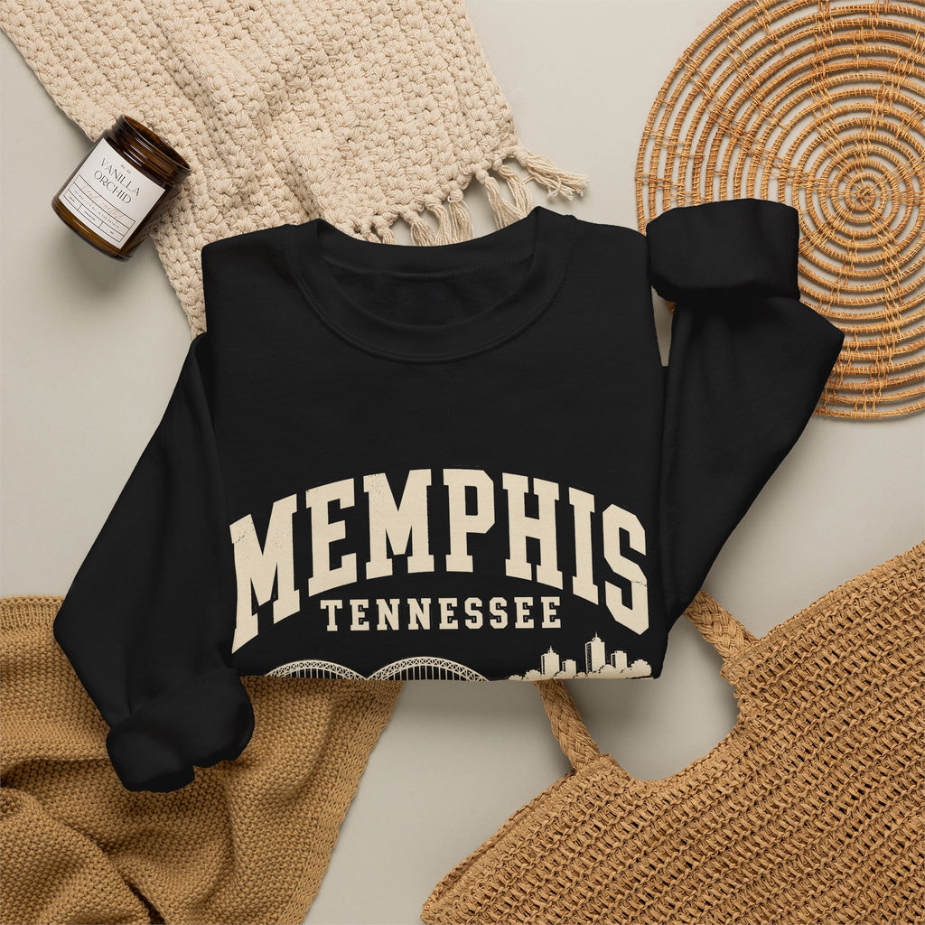 Memphis Vintage Varsity Crewneck Sweatshirt