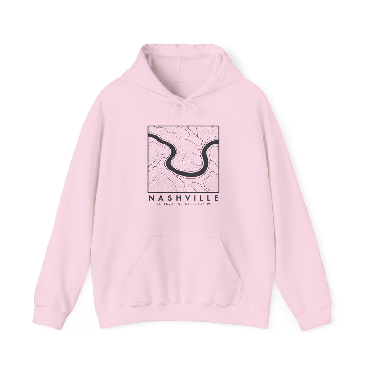 Nashville Topo Map Hoodie