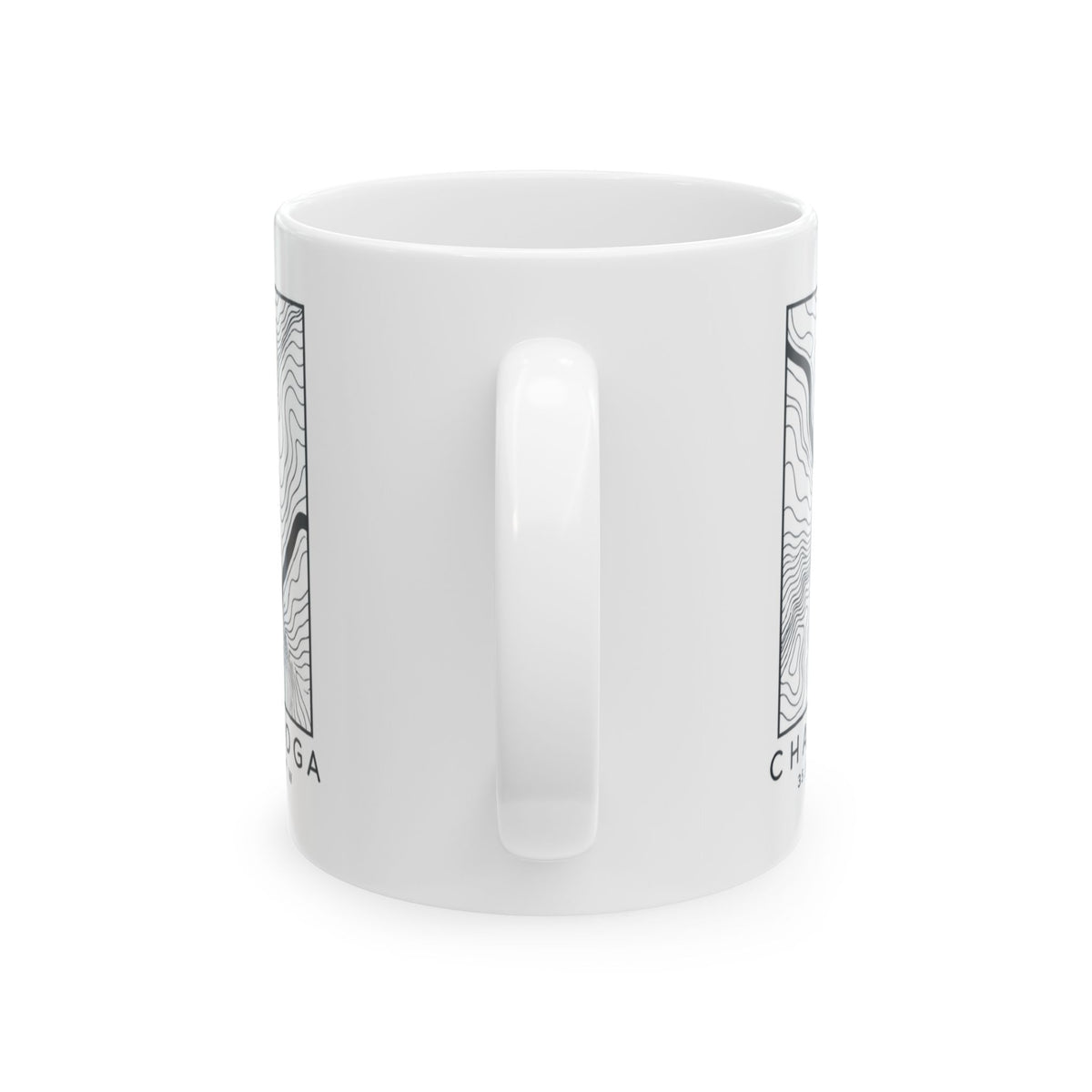 Chattanooga Topo Map Mug