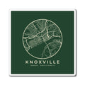 Knoxville Street Map Magnet (Forest Green)