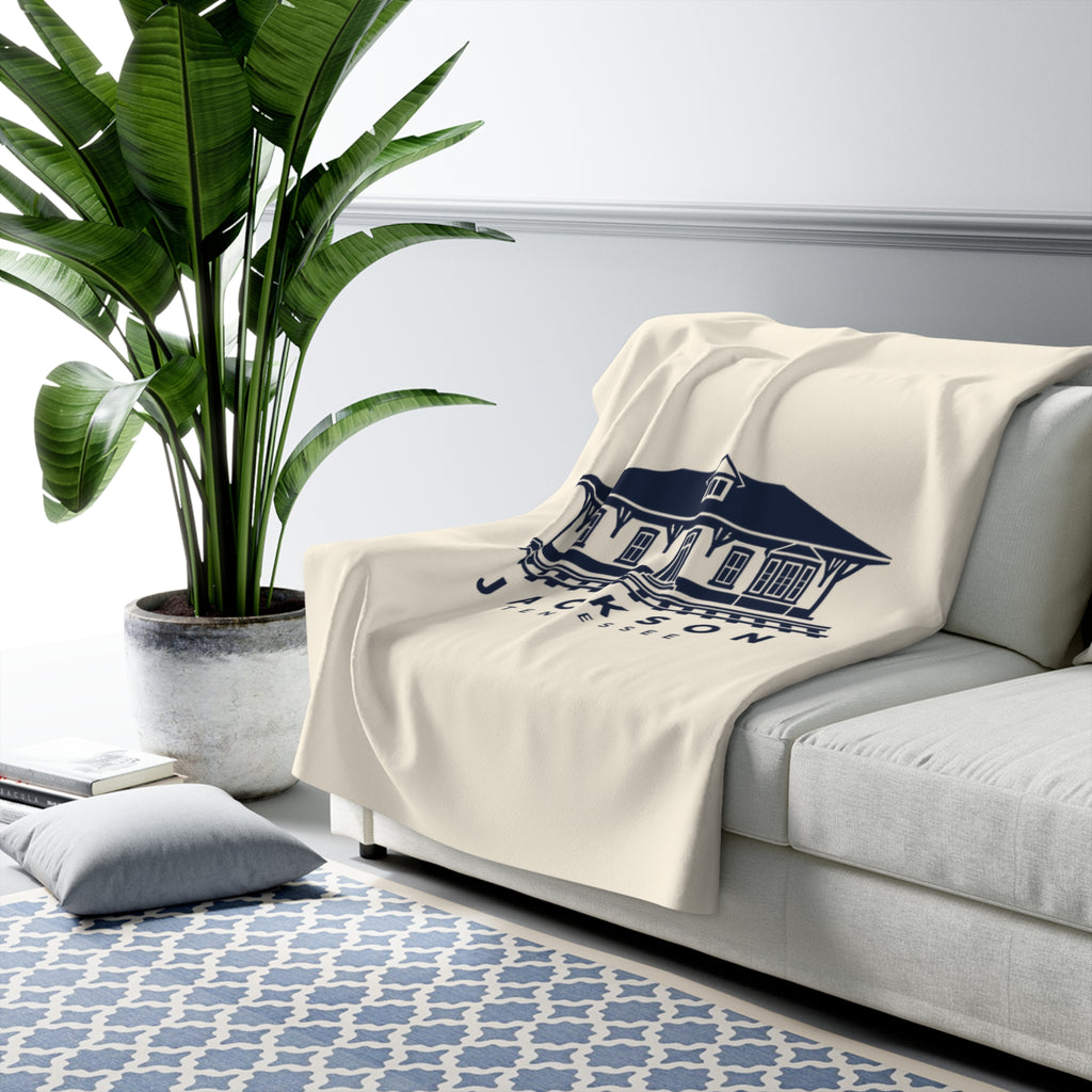 Jackson Train Depot Sherpa Blanket