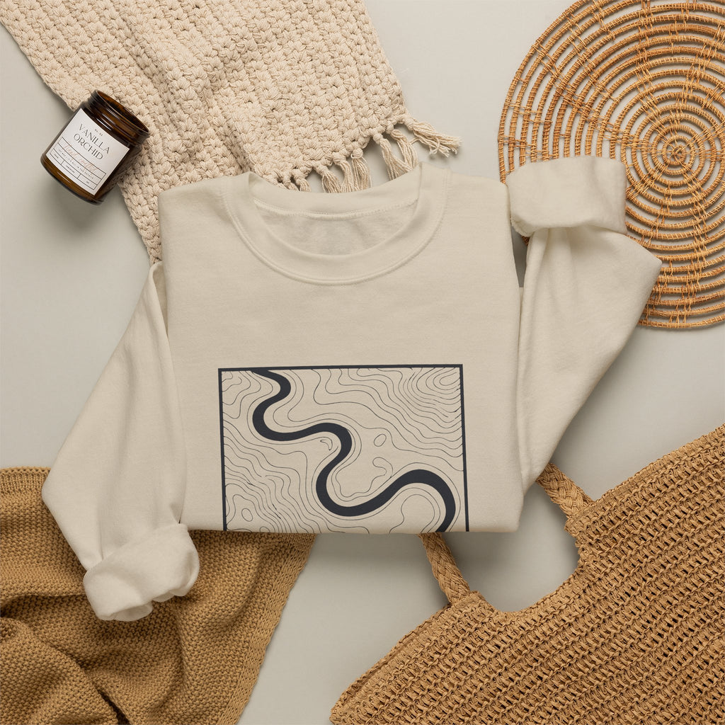 Jackson Topo Map Crewneck Sweatshirt