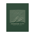 Johnson City Ridgeline Canvas Print (Forest Green)