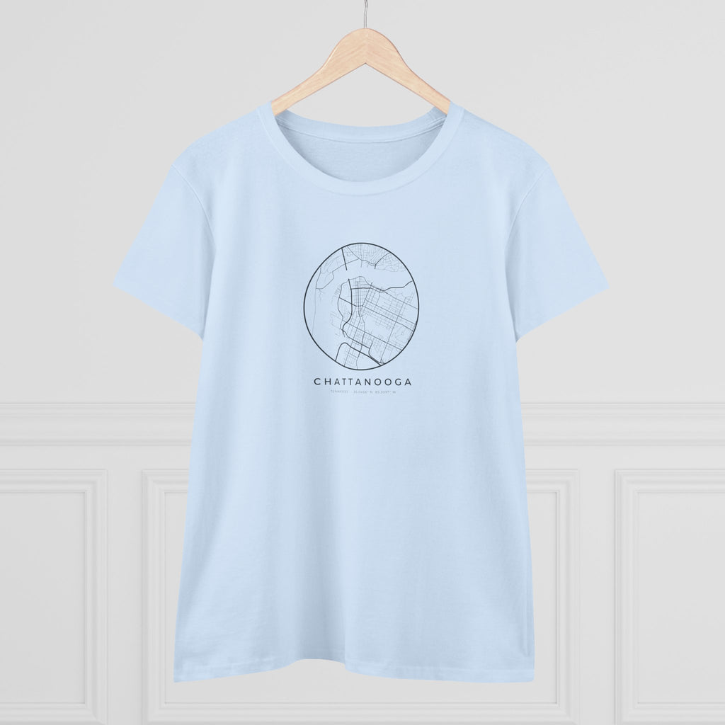 Chattanooga Street Map Women's T-Shirt