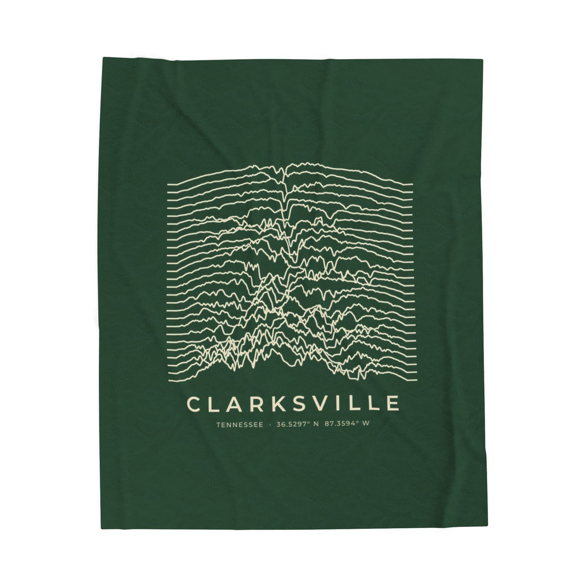 Clarksville Ridgeline Blanket (Forest Green)