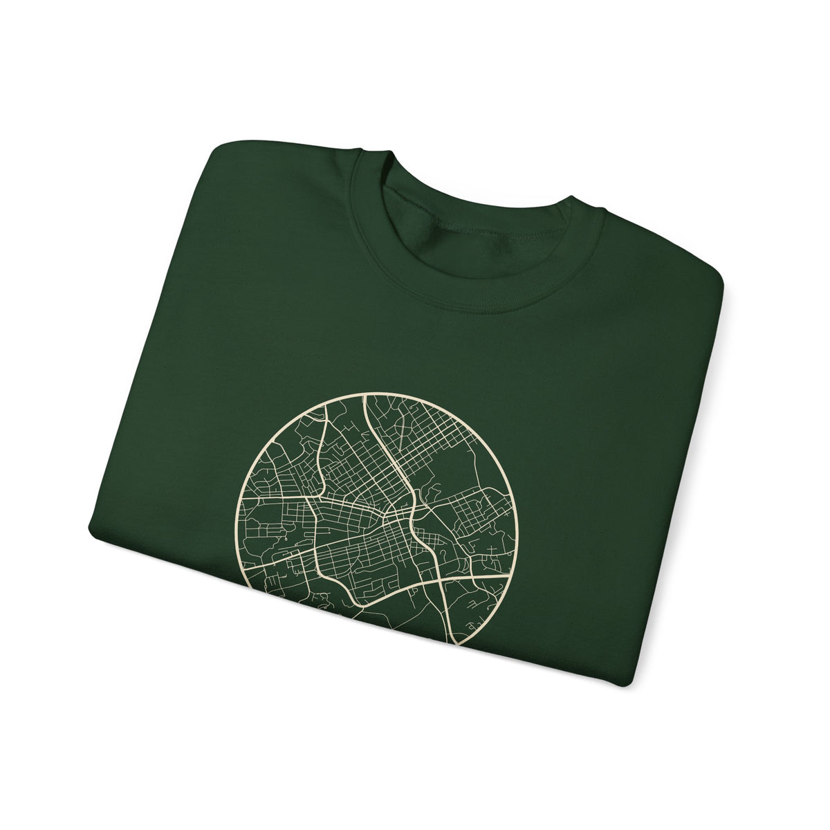 Johnson City Street Map Crewneck Sweatshirt