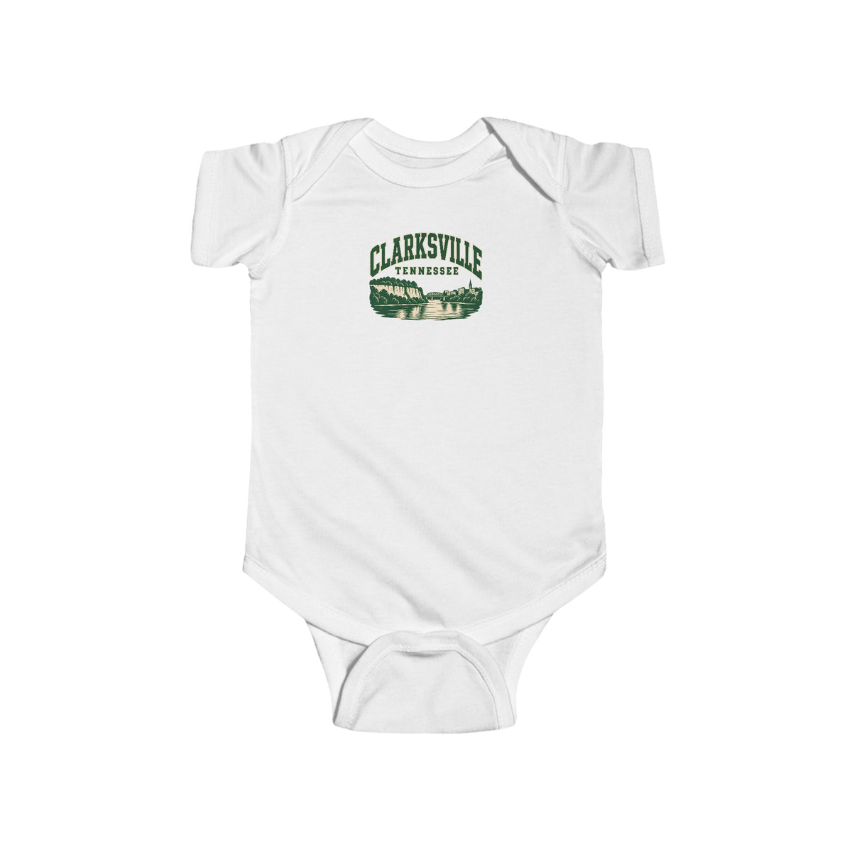Clarksville Vintage Varsity Baby Bodysuit