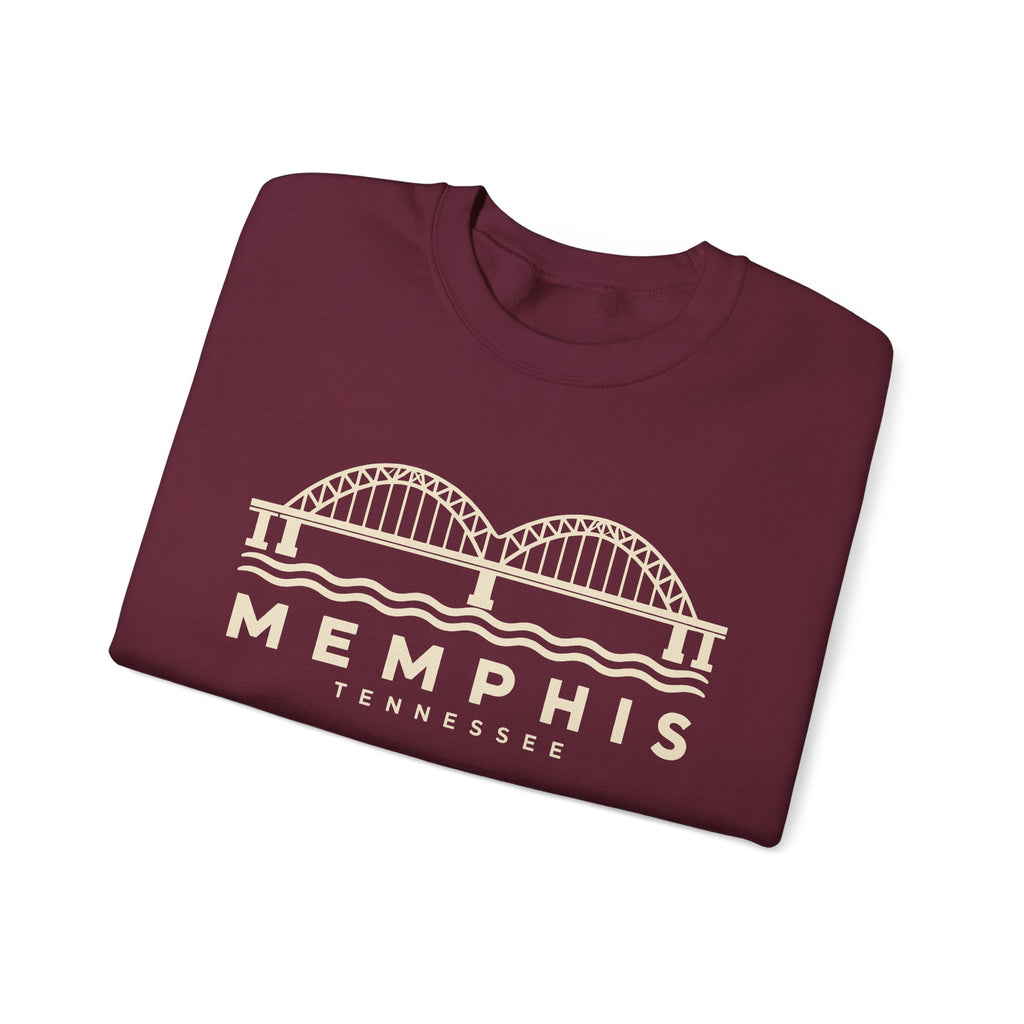 Memphis Hernando de Soto Bridge Crewneck Sweatshirt