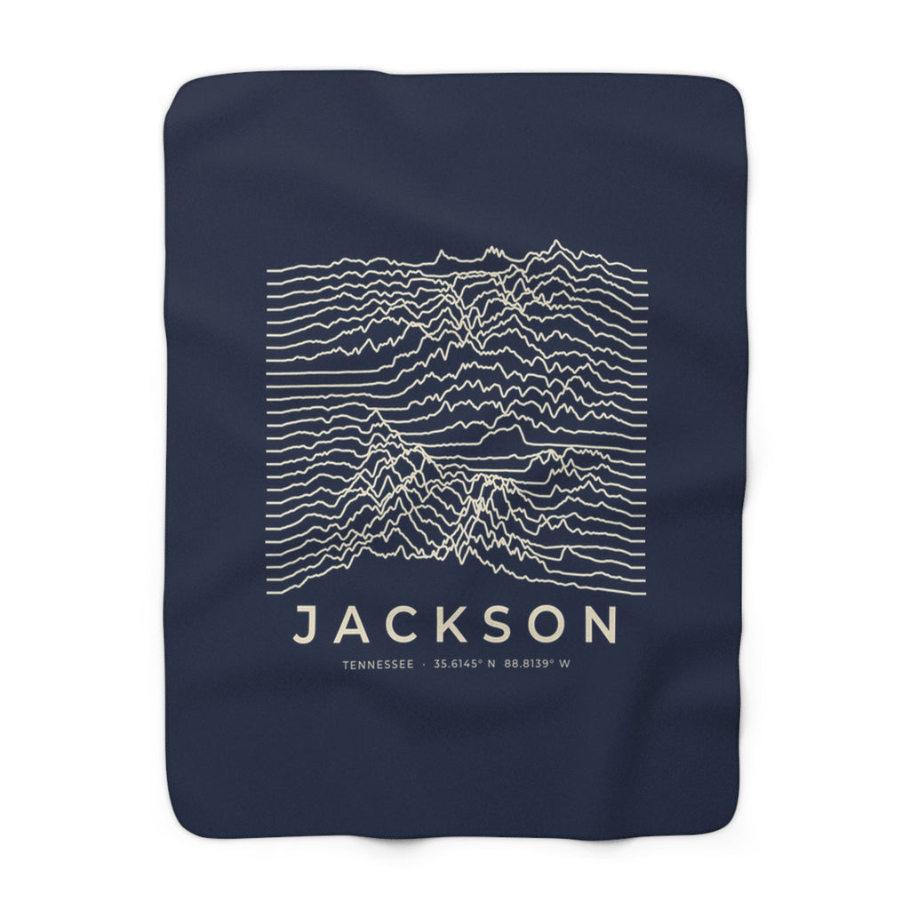 Jackson Ridgeline Sherpa Blanket (Navy)