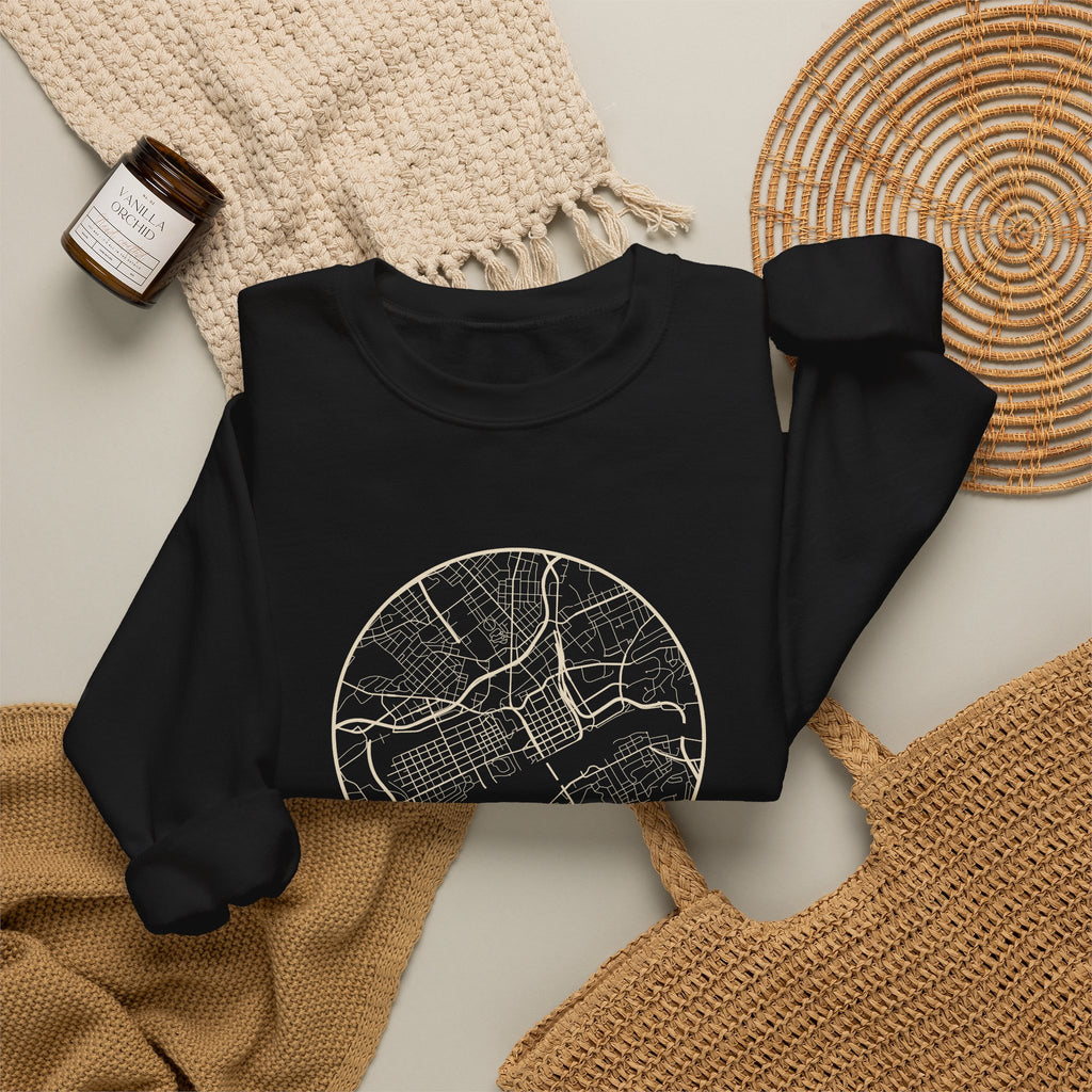 Knoxville Street Map Crewneck Sweatshirt