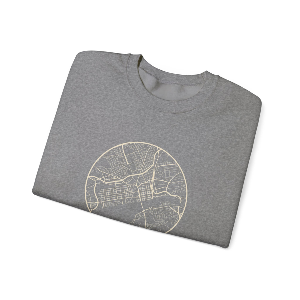 Knoxville Street Map Crewneck Sweatshirt
