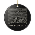 Johnson City Ridgeline Ornament (Black)