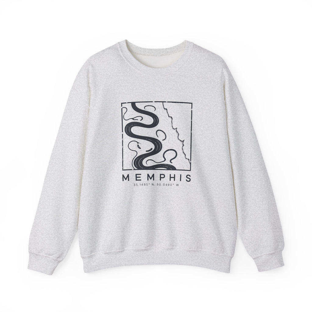 Memphis Topo Map Crewneck Sweatshirt