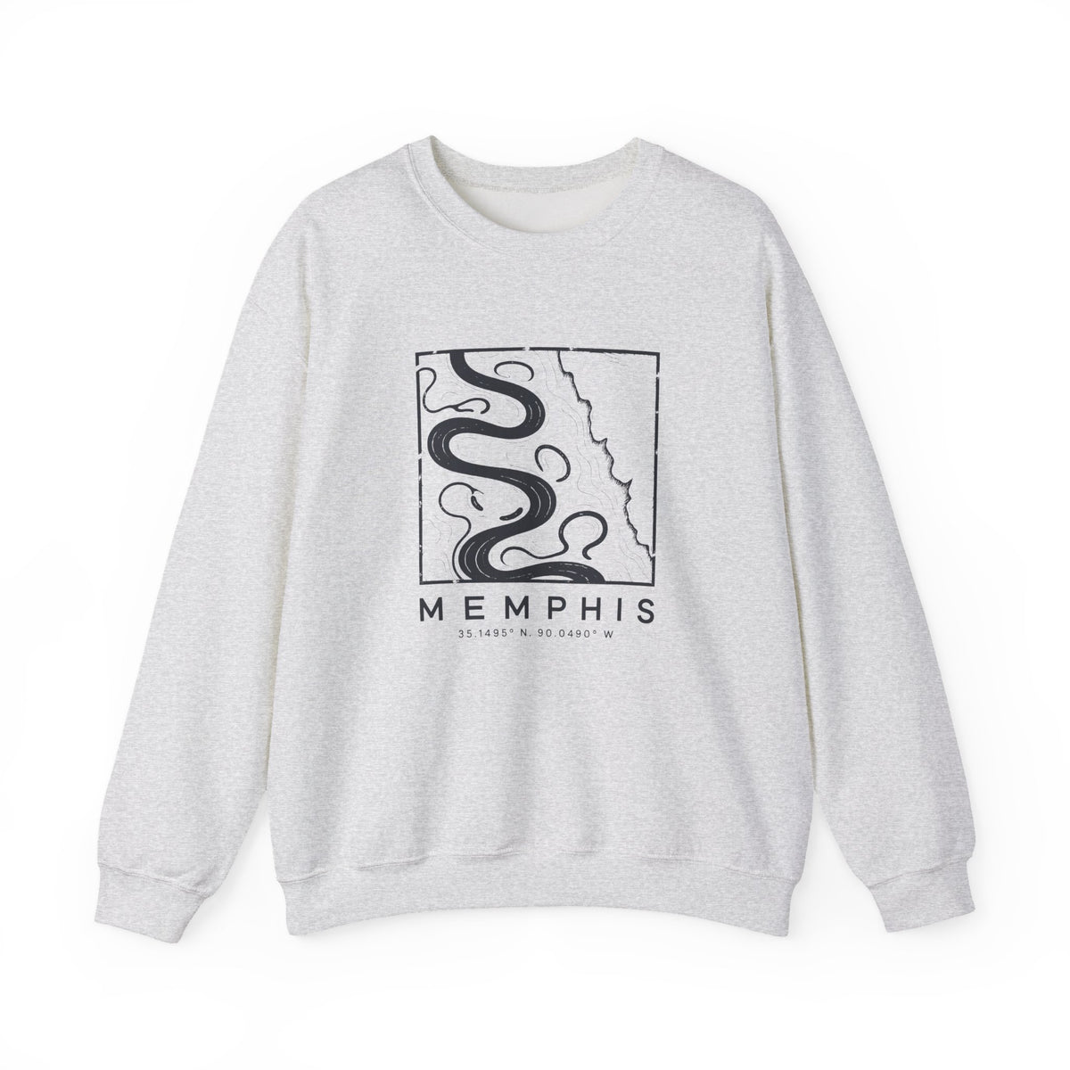 Memphis Topo Map Crewneck Sweatshirt