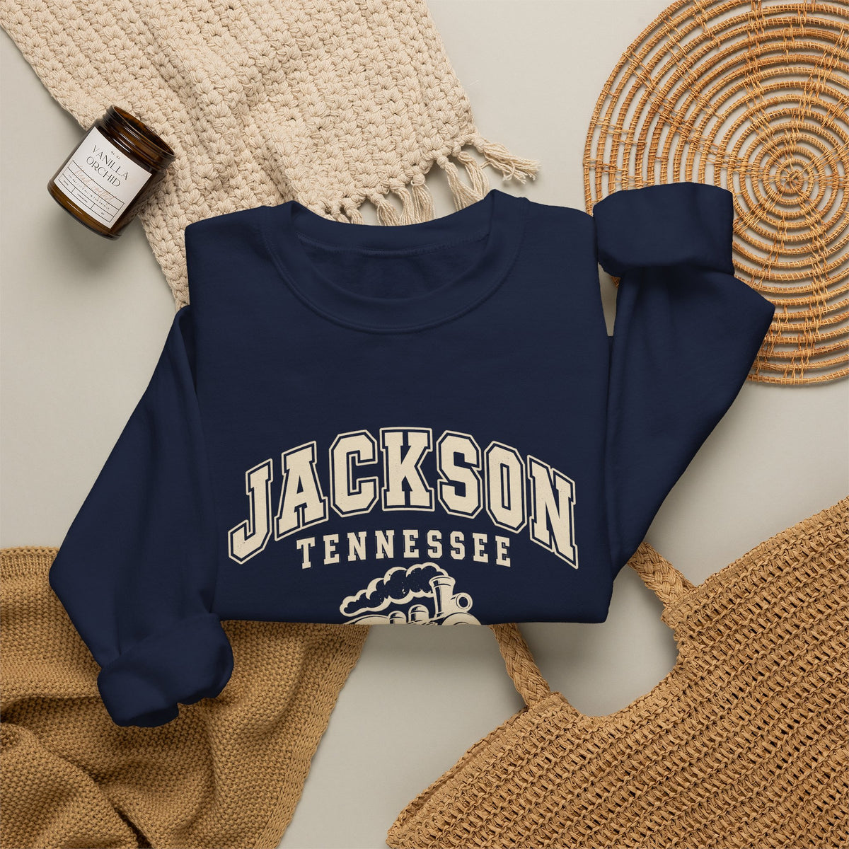 Jackson Vintage Varsity Crewneck Sweatshirt