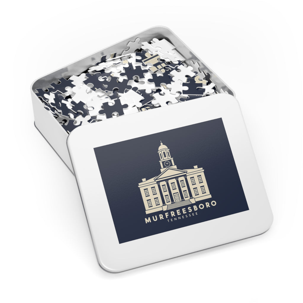 Murfreesboro Rutherford County Courthouse Puzzle (Navy)
