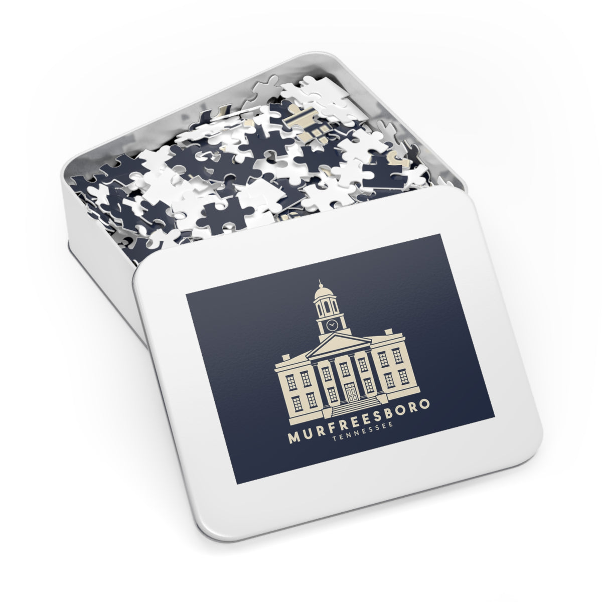 Murfreesboro Rutherford County Courthouse Puzzle (Navy)