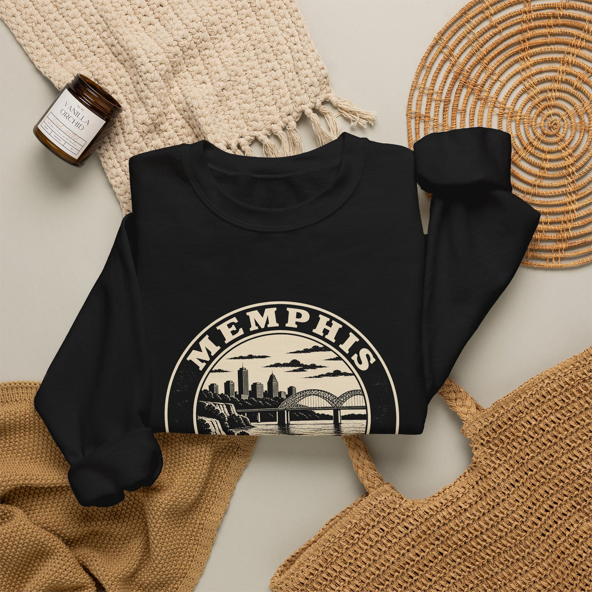 Memphis Park Badge Crewneck Sweatshirt