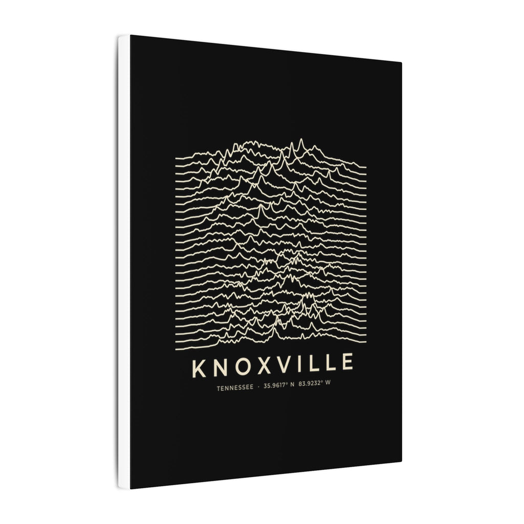 Knoxville Ridgeline Canvas Print (Black)