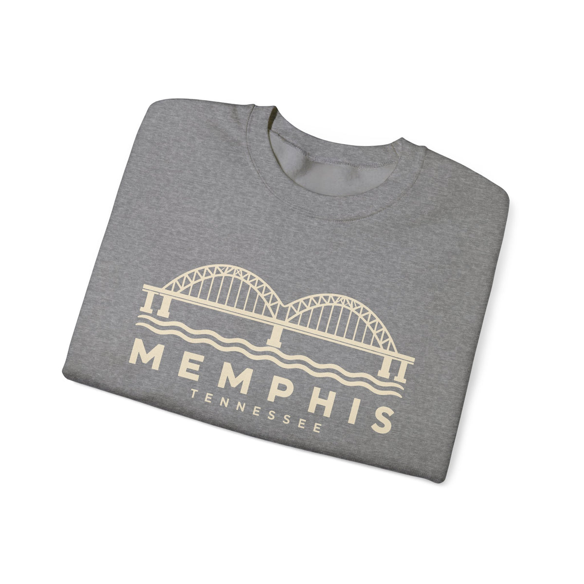 Memphis Hernando de Soto Bridge Crewneck Sweatshirt