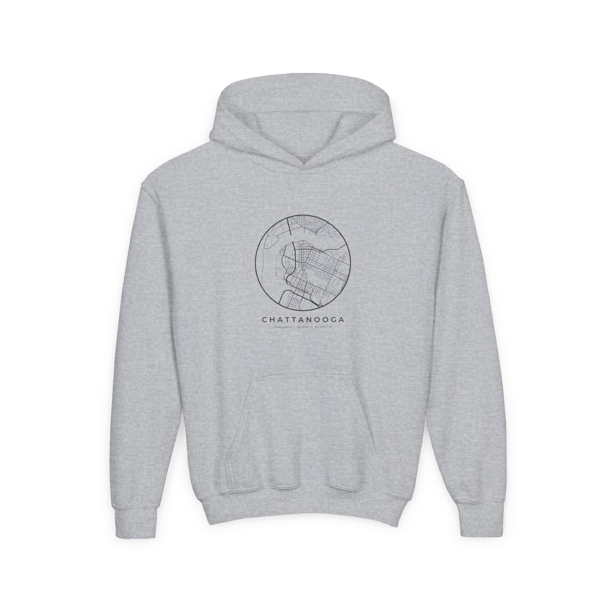Chattanooga Street Map Kids Hoodie