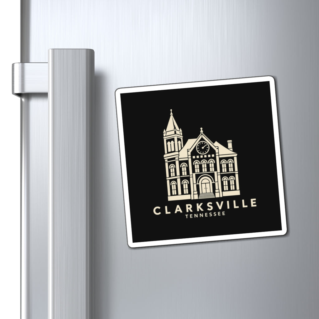 Clarksville Customs House Magnet (Black)