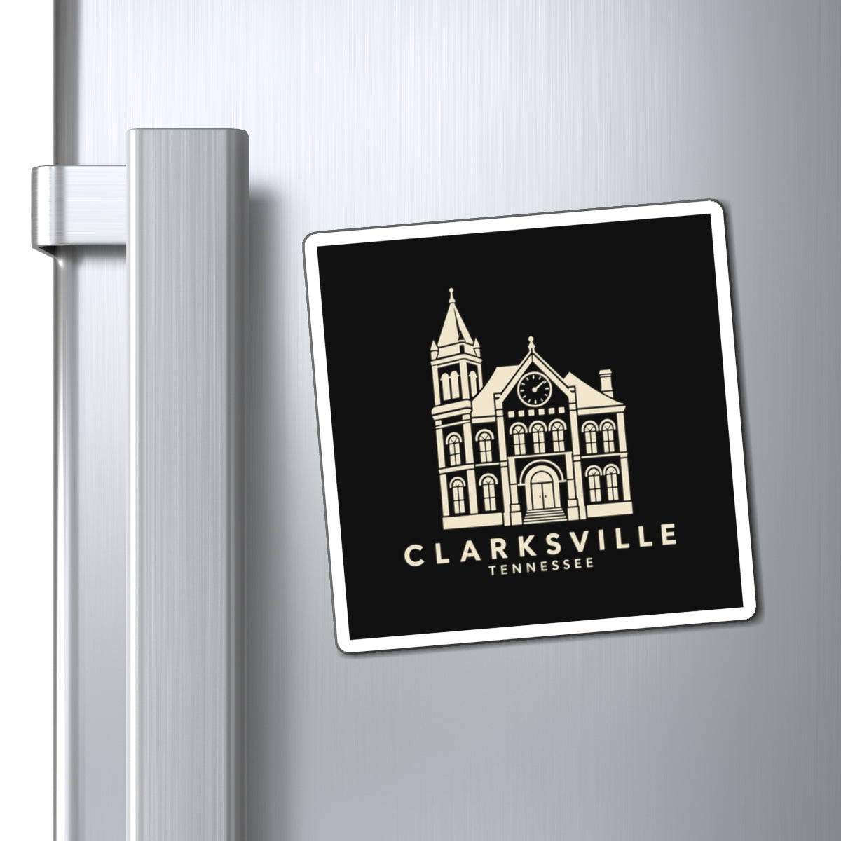 Clarksville Customs House Magnet (Black)