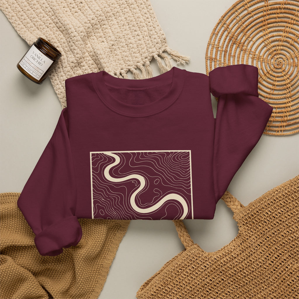Jackson Topo Map Crewneck Sweatshirt