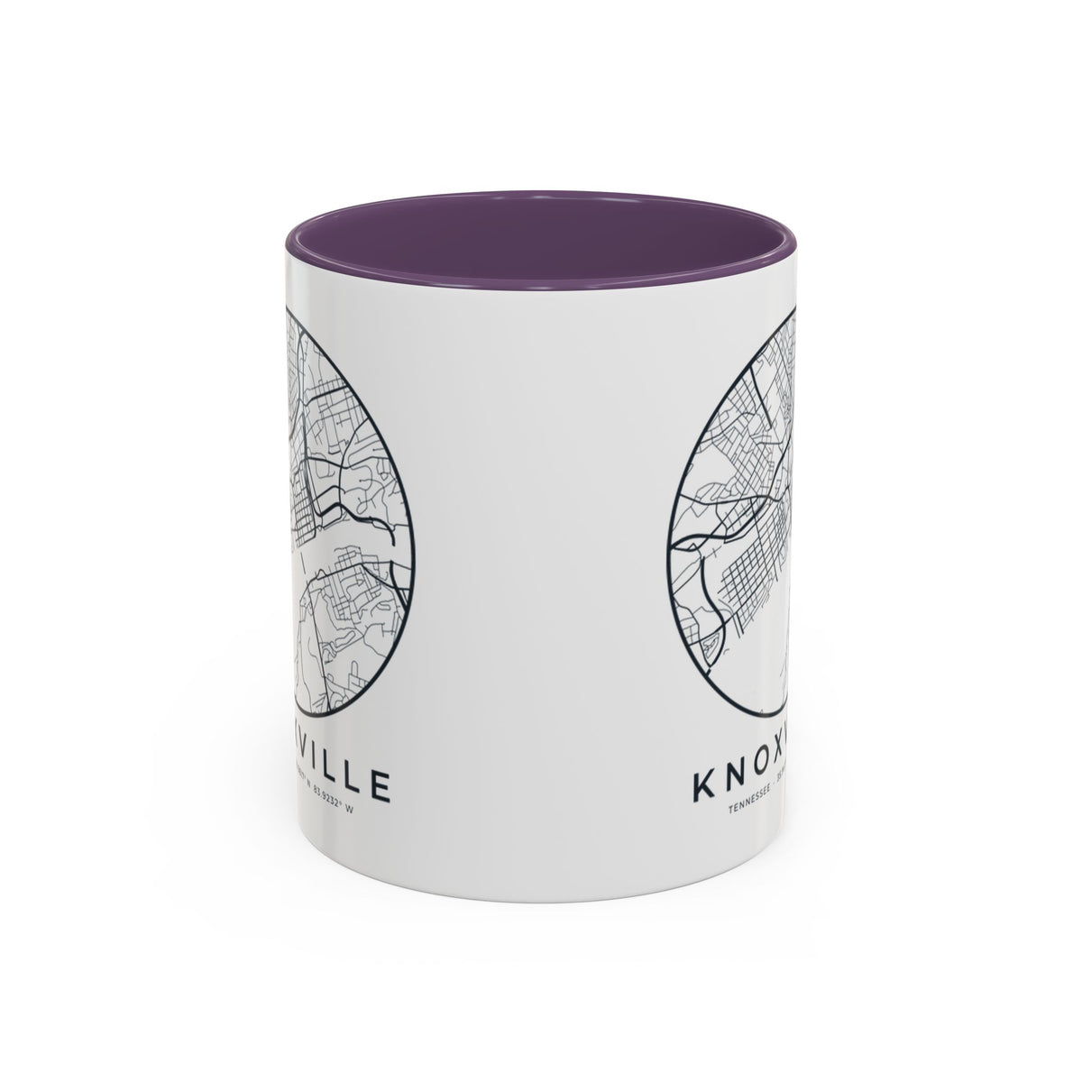 Knoxville Street Map Accent Mug