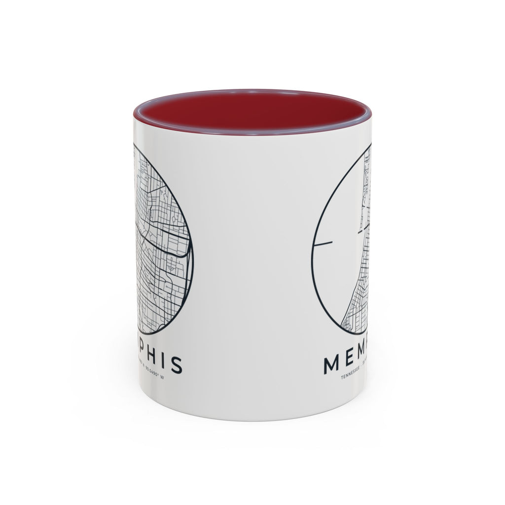 Memphis Street Map Accent Mug