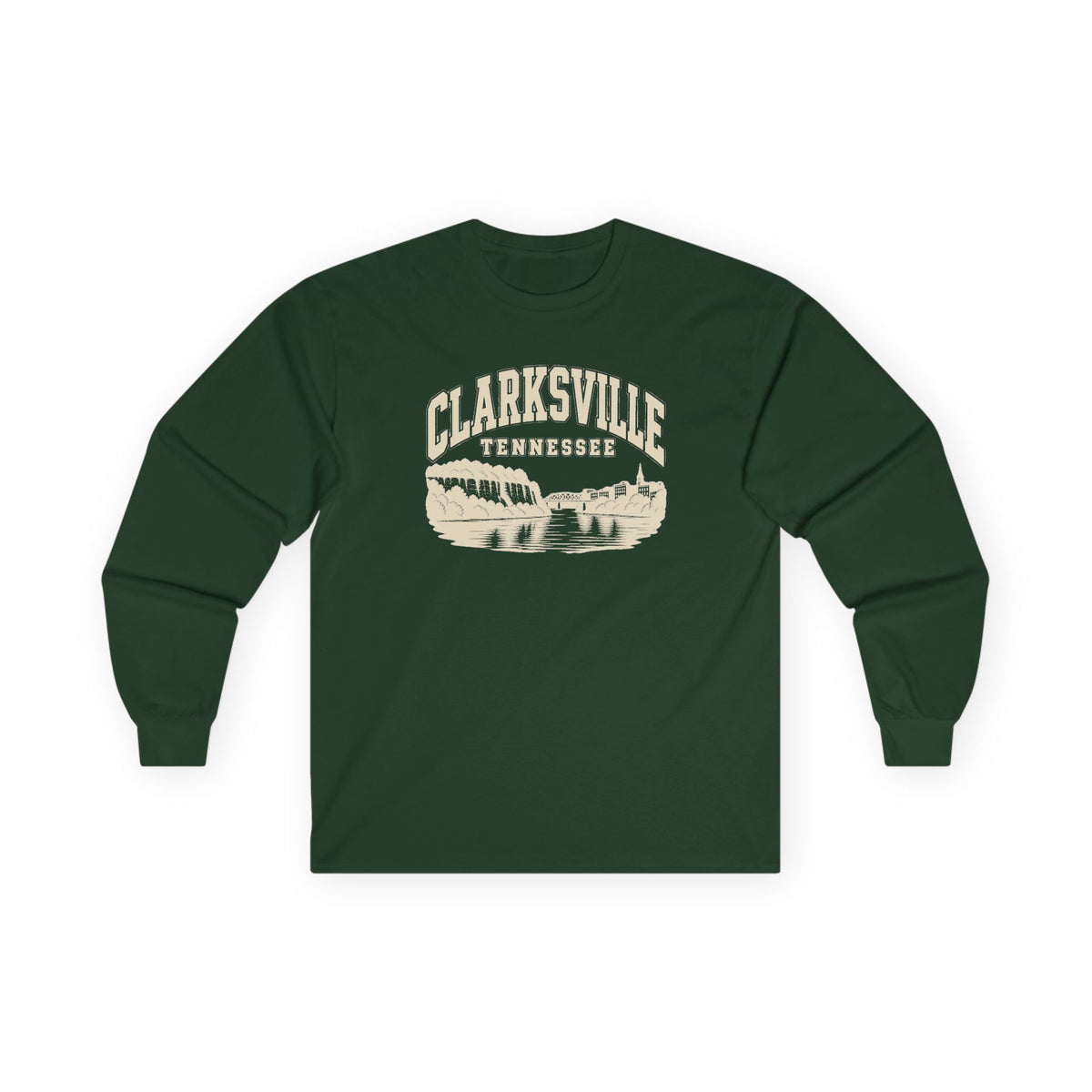 Clarksville Vintage Varsity Long Sleeve T-Shirt
