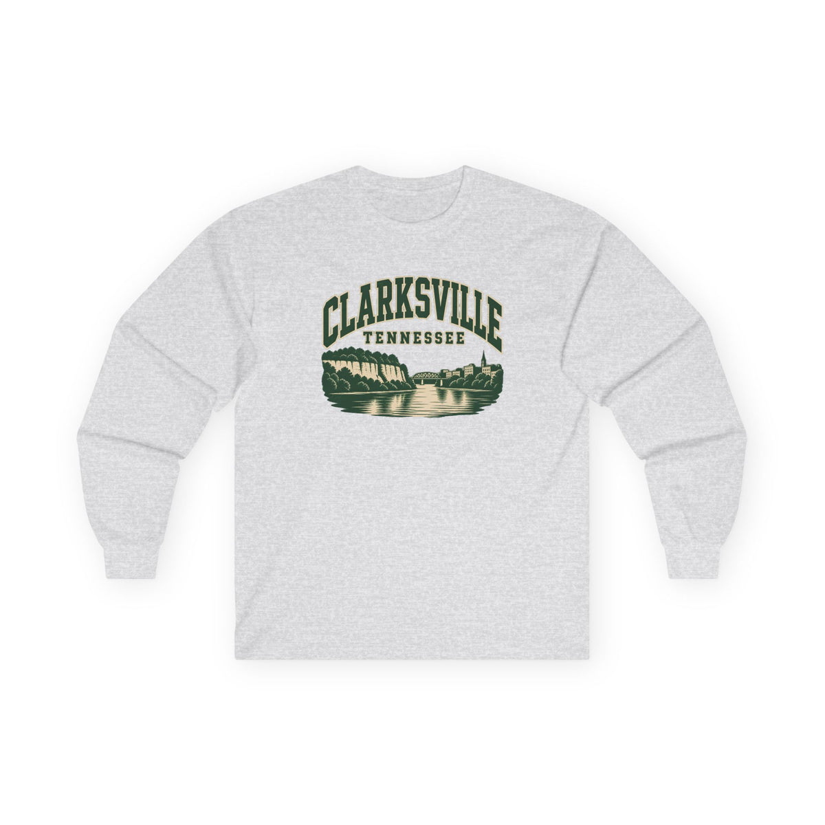 Clarksville Vintage Varsity Long Sleeve T-Shirt