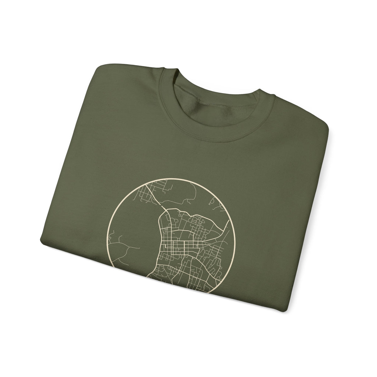 Clarksville Street Map Crewneck Sweatshirt