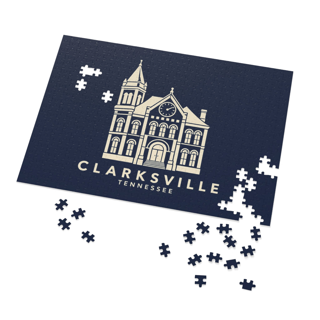 Clarksville Customs House Puzzle (Navy)