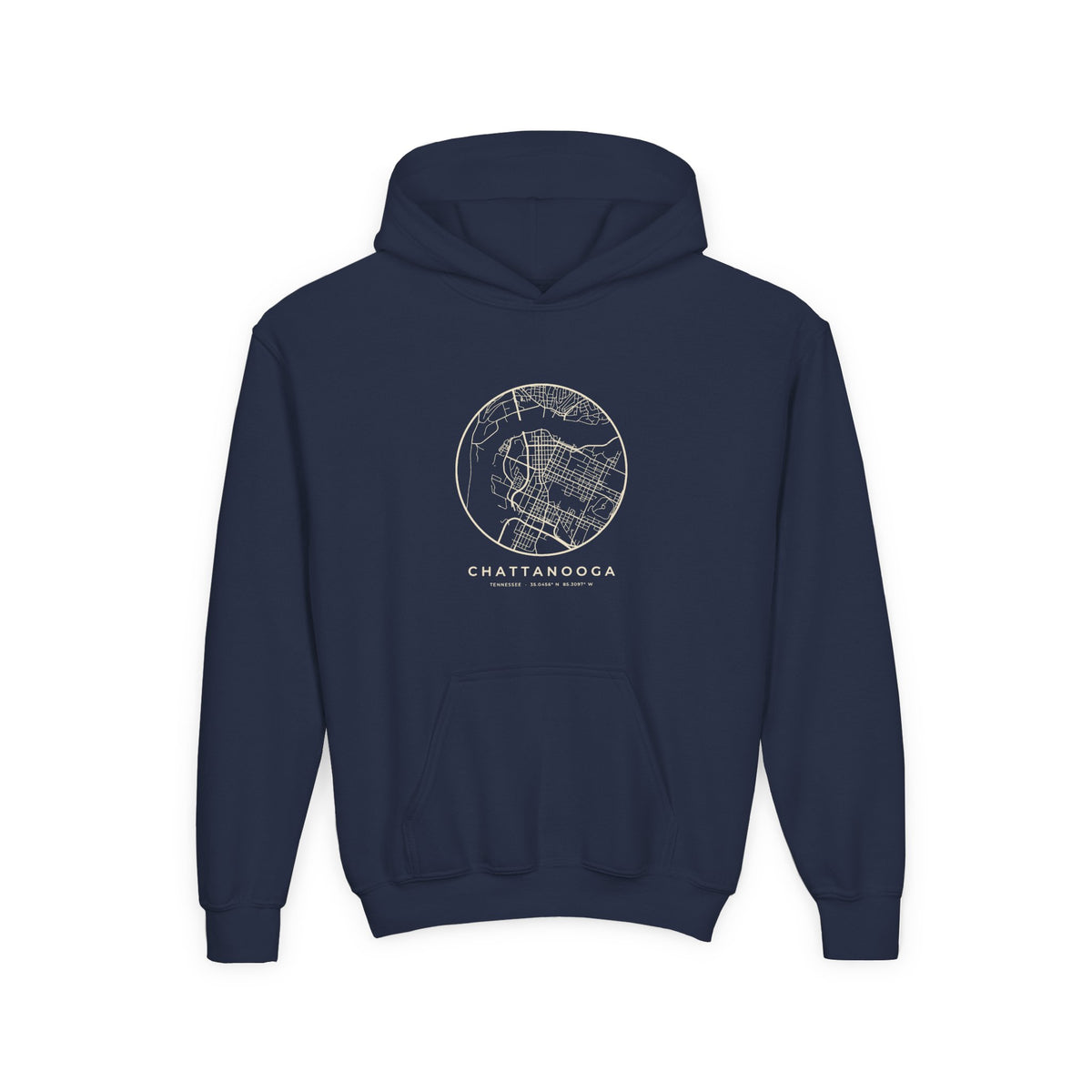 Chattanooga Street Map Kids Hoodie