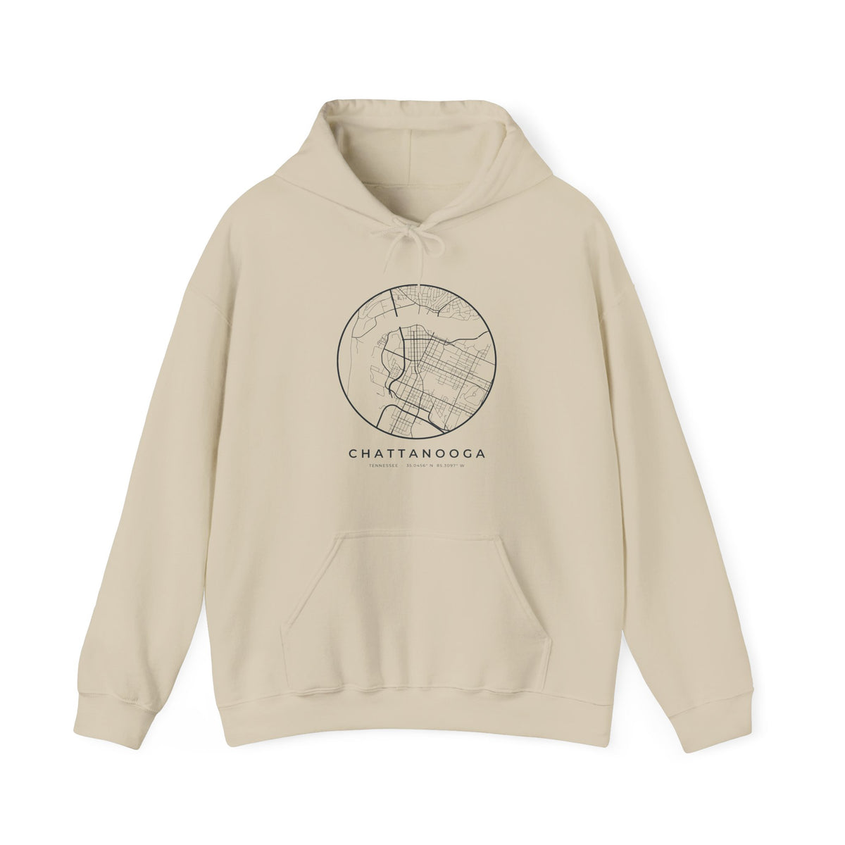 Chattanooga Street Map Hoodie