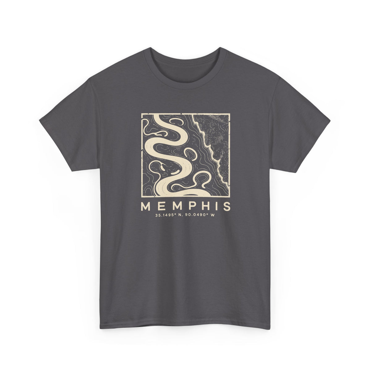 Memphis Topo Map T-Shirt