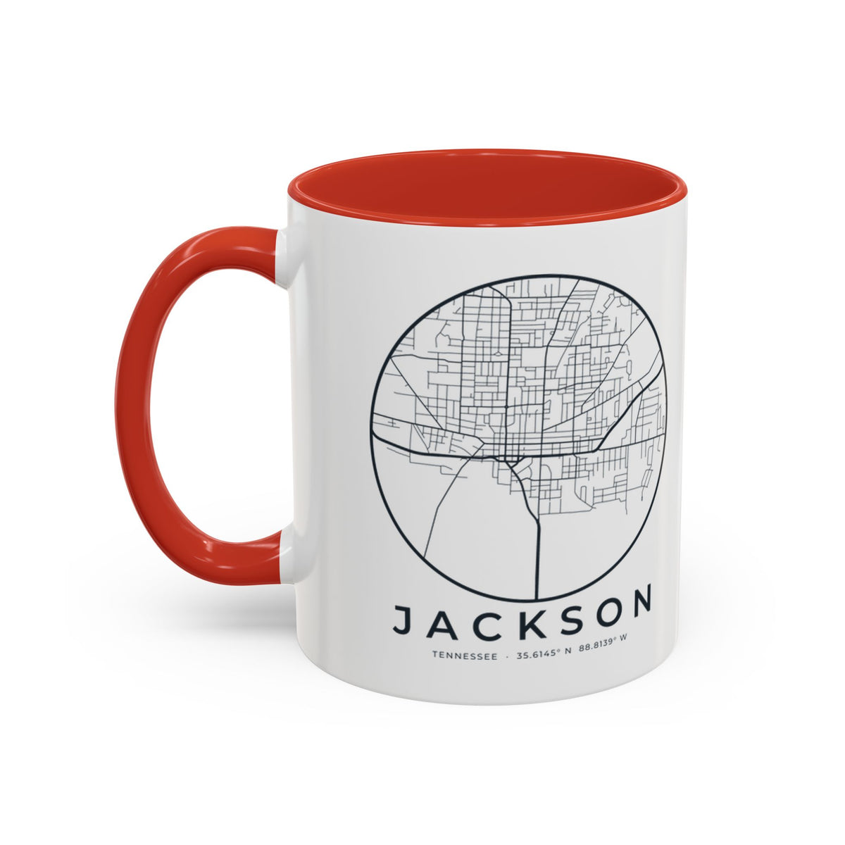 Jackson Street Map Accent Mug