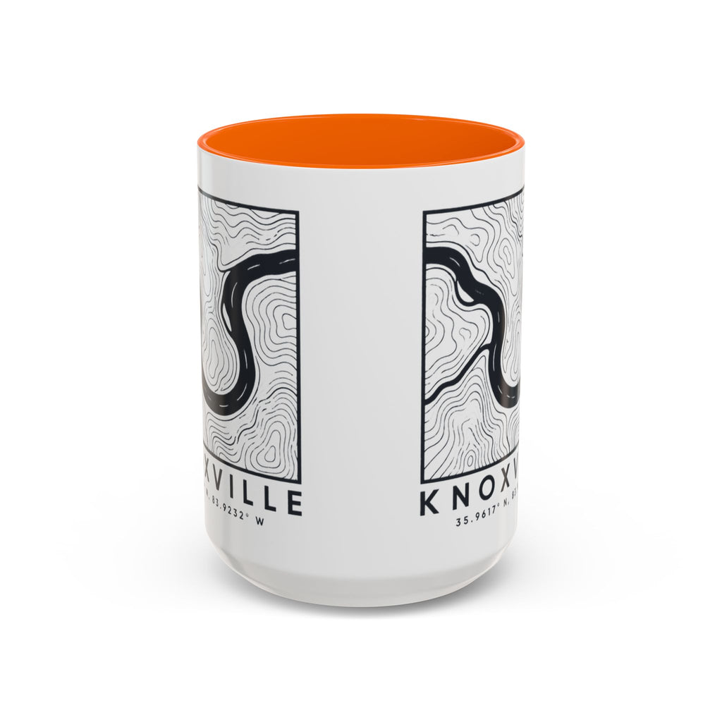 Knoxville Topo Map Accent Mug