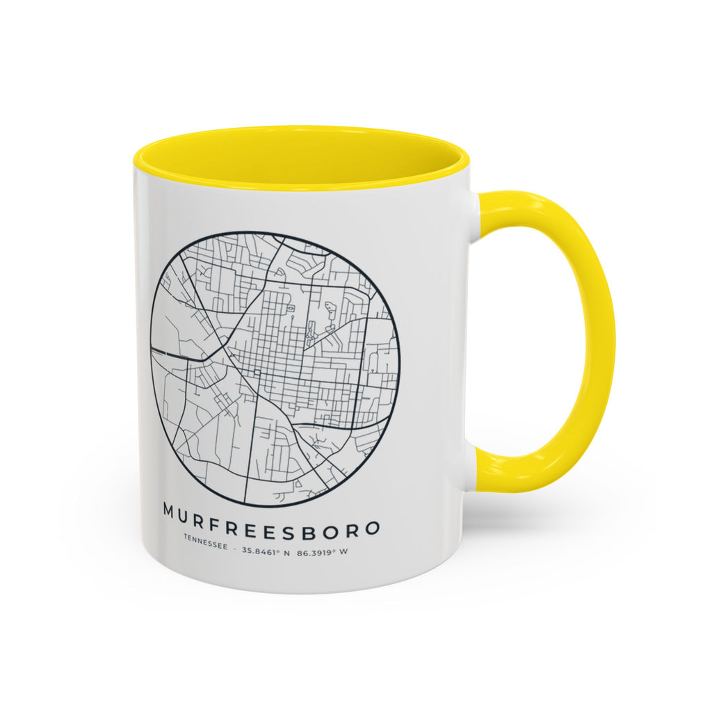 Murfreesboro Street Map Accent Mug