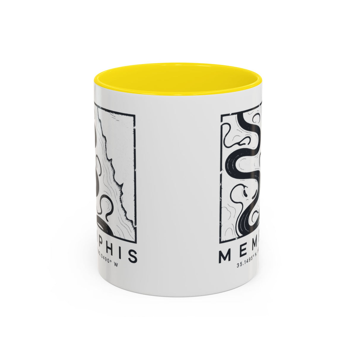 Memphis Topo Map Accent Mug