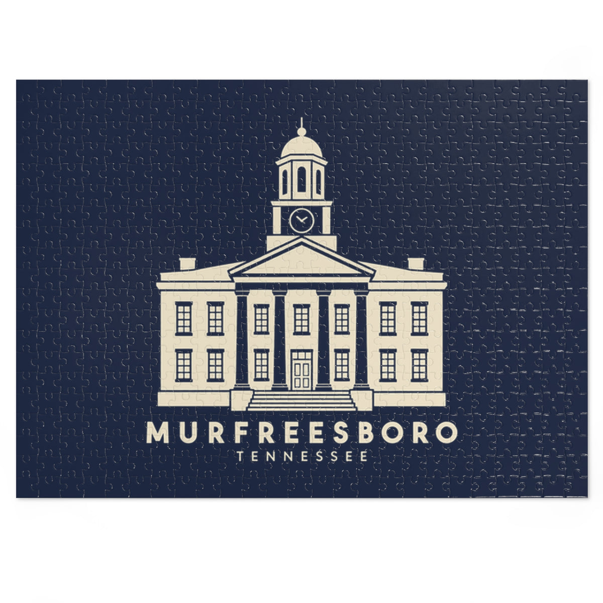 Murfreesboro Rutherford County Courthouse Puzzle (Navy)