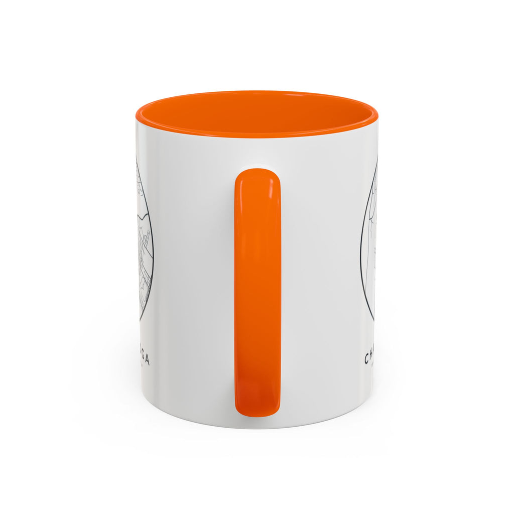 Chattanooga Street Map Accent Mug