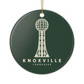 Knoxville Sunsphere Ornament (Forest Green)