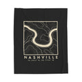 Nashville Topo Map Blanket (Black)