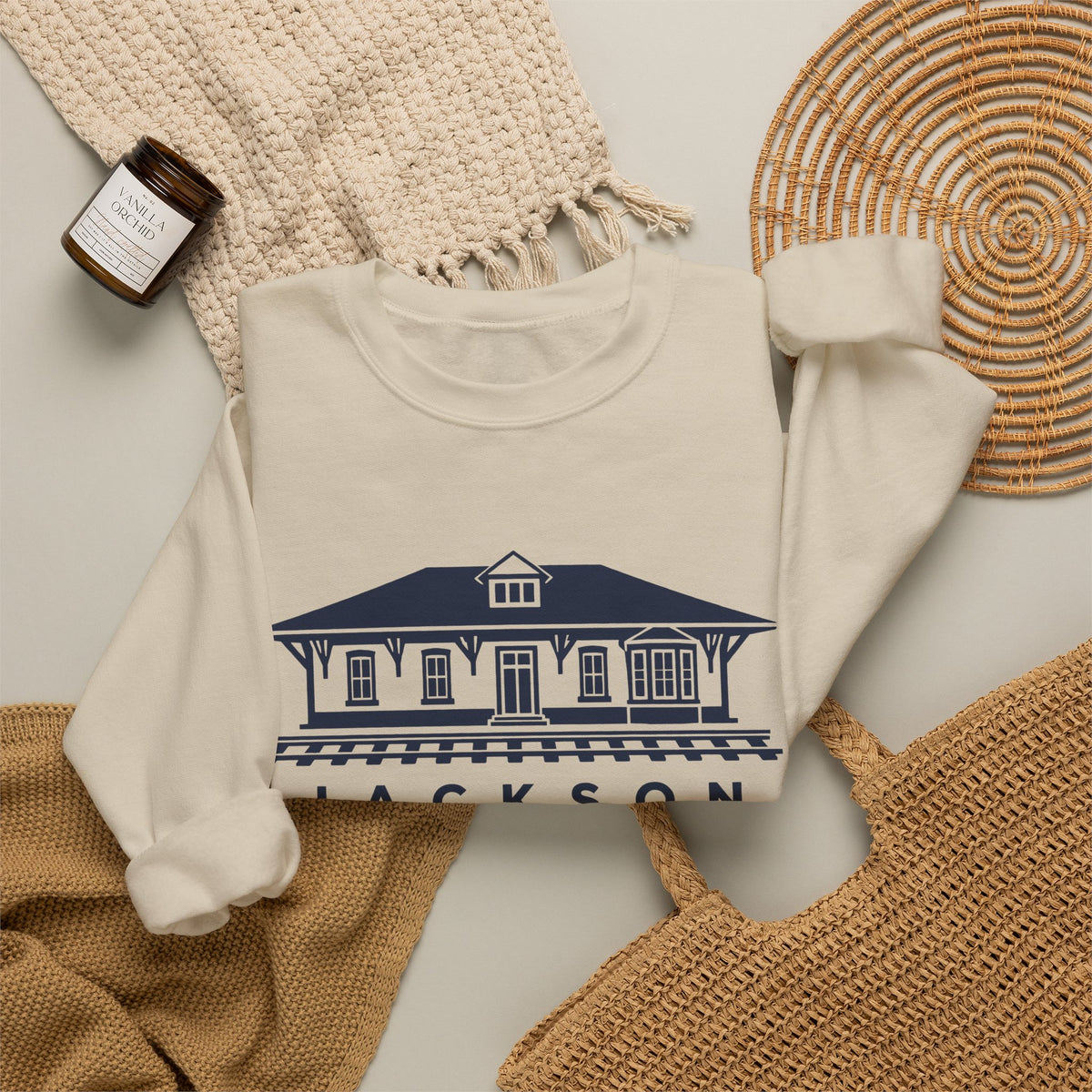 Jackson Train Depot Crewneck Sweatshirt