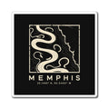 Memphis Topo Map Magnet (Black)