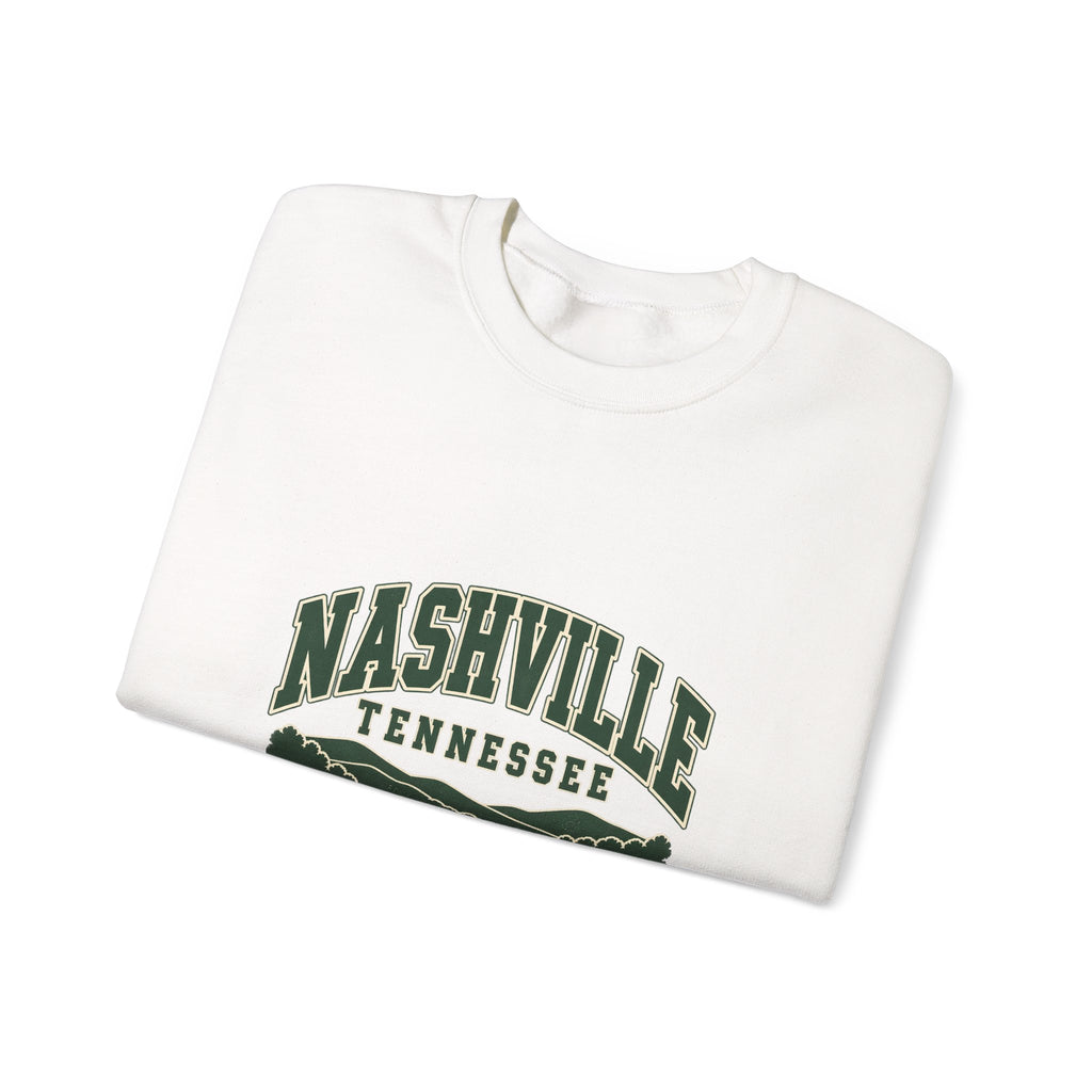 Nashville Vintage Varsity Crewneck Sweatshirt